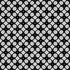 Gardinen Black and white seamless pattern texture. Greyscale ornamental graphic design. Mosaic ornaments. Pattern template. Vector illustration. EPS10. © Jozsef