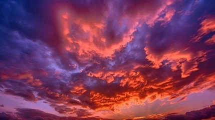 Vlies Fototapete Rot  violett Sonnenuntergang