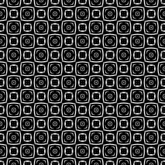 Black and white seamless pattern texture. Greyscale ornamental graphic design. Mosaic ornaments. Pattern template. Vector illustration. EPS10.
