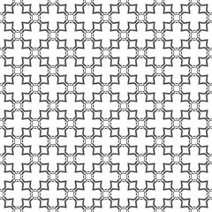 Black and white seamless pattern texture. Greyscale ornamental graphic design. Mosaic ornaments. Pattern template. Vector illustration. EPS10.