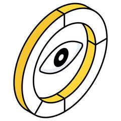 A premium download icon of graph monitoring 