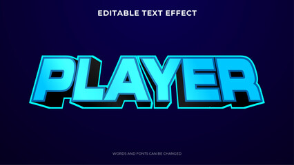 Editable 3d text effect