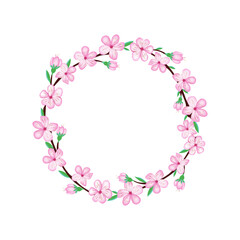 Fototapeta na wymiar Sakura cherry blossom flower design