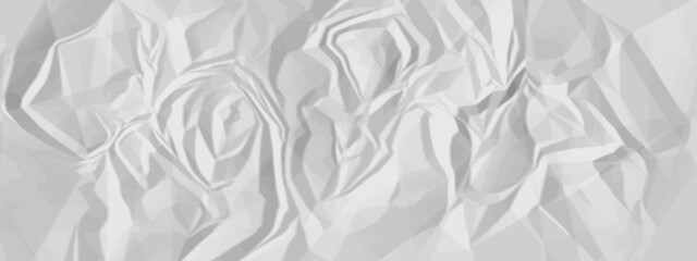 The texture of white paper is crumpled. Background for various purposes. crumpled paper, abstract background or texture