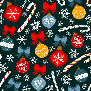seamless pattern background christmas decor