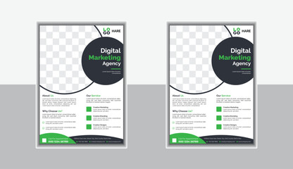 Simple & best creative Business Flayer Layout and template.