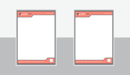 Simple & creative best letterhead design, layout & template.