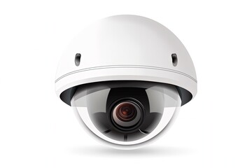 Security camera illustration, property security concept. Generative AI