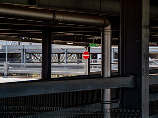 Einfahrt zum Parkdeck