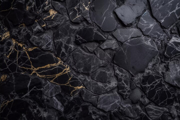 Dark marble background. Luxurious marble texture perfect for an elegant and sophisticated designs. Created using generative AI.