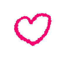 heart made of pink hearts