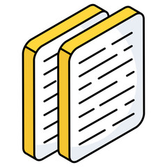 Trendy design icon of document 
