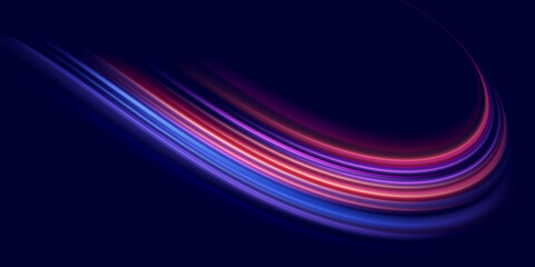 Speed movement background 348Modern abstract high-speed movement effect. Dynamic curve light trails. Velocity pattern for banner or poster design background. Vector eps10.