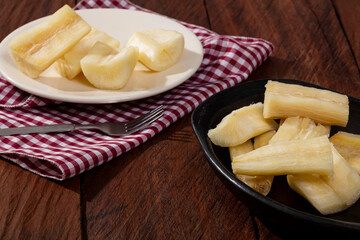 Cooked Manioc Esculenta (mandioca, Yuca, Brazilian Rice Paddy)