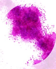 Abstract colorful watercolor background. Digital art painting.