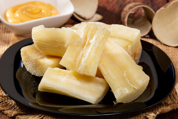 Cooked Manioc Esculenta (mandioca, Yuca, Brazilian Rice Paddy)