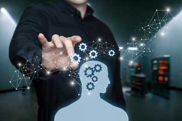 Human control through the mechanism of psychological influence.