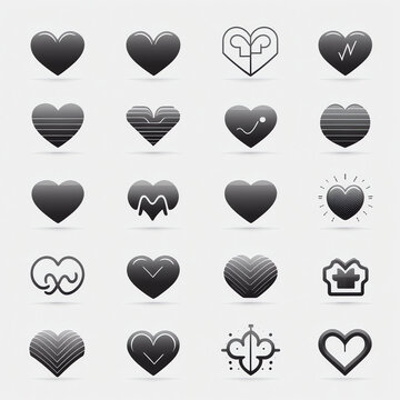 Hearticons generated by AI