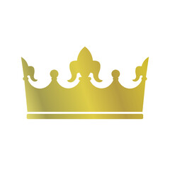golden crown isolated on white