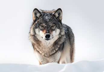 Wolf in the snow