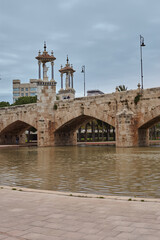 old bridge over the river