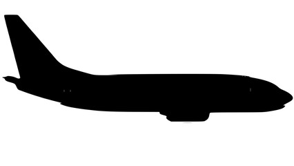 plane silhouette vector vintage type silhouette logo icon