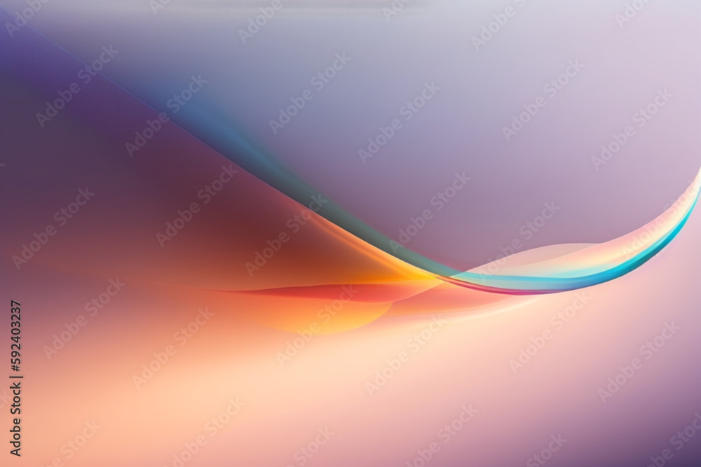 Aufkleber abstract colorful background with waves generated ai