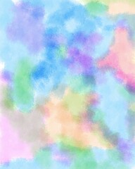 Abstract colorful watercolor background. Digital art painting, bright colors 