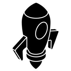 Rocket denoting concept of startup 