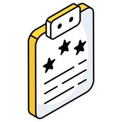 A perfect design icon of feedback form
