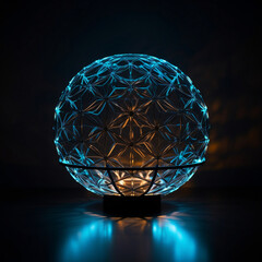 crystal ball in the dark