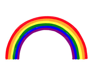 Gay pride rainbow lgbtq concept. Illustration hand drawn, pastel design.