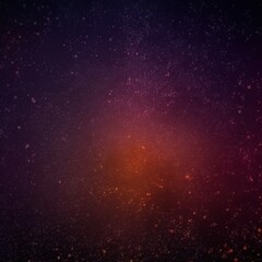 Fototapeta na wymiar Dark grainy purple orange gradient background, glowing lights, noise grain texture - Generative AI