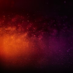 Dark grainy purple orange gradient background, glowing lights, noise grain texture - Generative AI