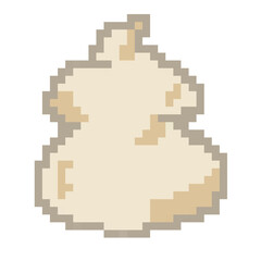 Fototapeta premium Fluffy milk tea whip-cream pixel
