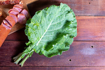 ingredients for brazilian traditional food feijoada