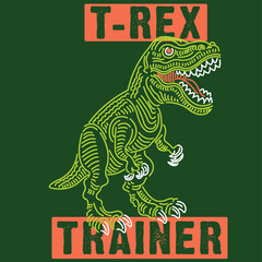 TYRANNOSAURUS REX TRAINER FORMED OF LINES