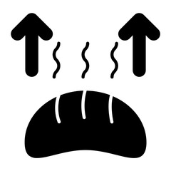 Food Inflation Glyph Icon