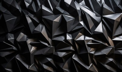  a black and white photo of a wall made up of many different types of shapes and sizes of shapes and sizes of the wall, with a black background.  generative ai