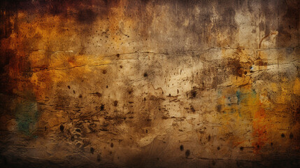 Wide rust textured banner background Generative AI