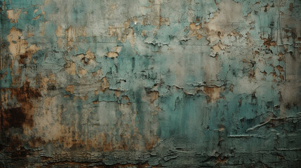 Wide rust textured banner background Generative AI - obrazy, fototapety, plakaty