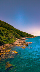 Ilhas Tropicais Natureza Mar Oceano Atlântico Floresta Mata Atlântica Palmeiras Árvores Peixes Barcos Florianópolis Santa Catarina Arvoredo Campeche Céu Marítimo Mergulho Férias Viagem Viajar Brasil 