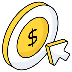 Unique design icon of ppc