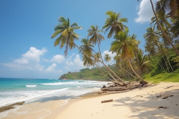 Fototapeta na wymiar paisagem praia linda tropical 