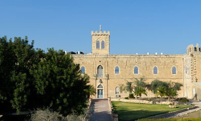 Fototapeta na wymiar Beit Jimal (or Beit Jamal) Catholic monastery near Beit Shemesh