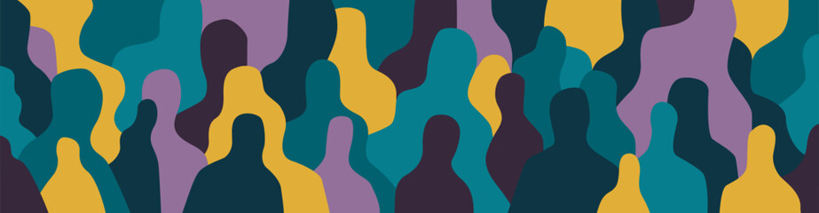 internet people abstract silhouettes ,social issues vector illustration , background design element