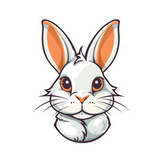 Easter Bunny Rabbit Logo Vector Art