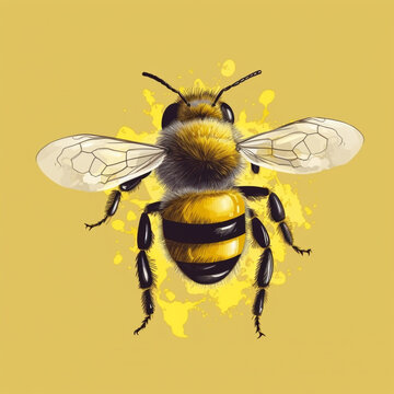 bee and honey
