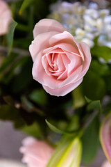 Beautiful wedding flowers bouquet close up