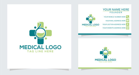 modern natural health logo design free vector